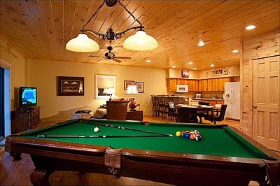 Pool Table in a Game Room